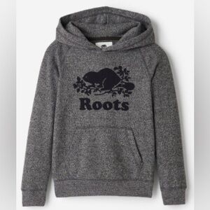 Roots Charcoal Hoodie with Beaver Logo